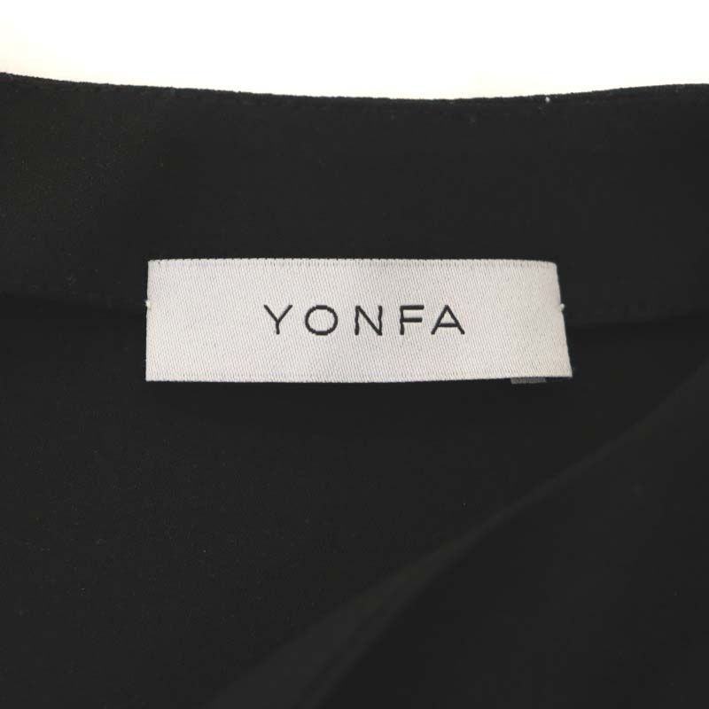 ヨンファ YONFA サイドボタン ノースリーブ ブラウス F 黒 ブラック /MI ■OS レディース_画像3