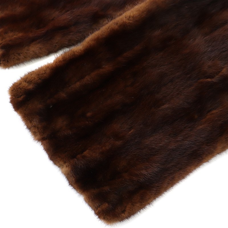  tippet muffler mink fur fur tea Brown /IR #GY11 lady's 
