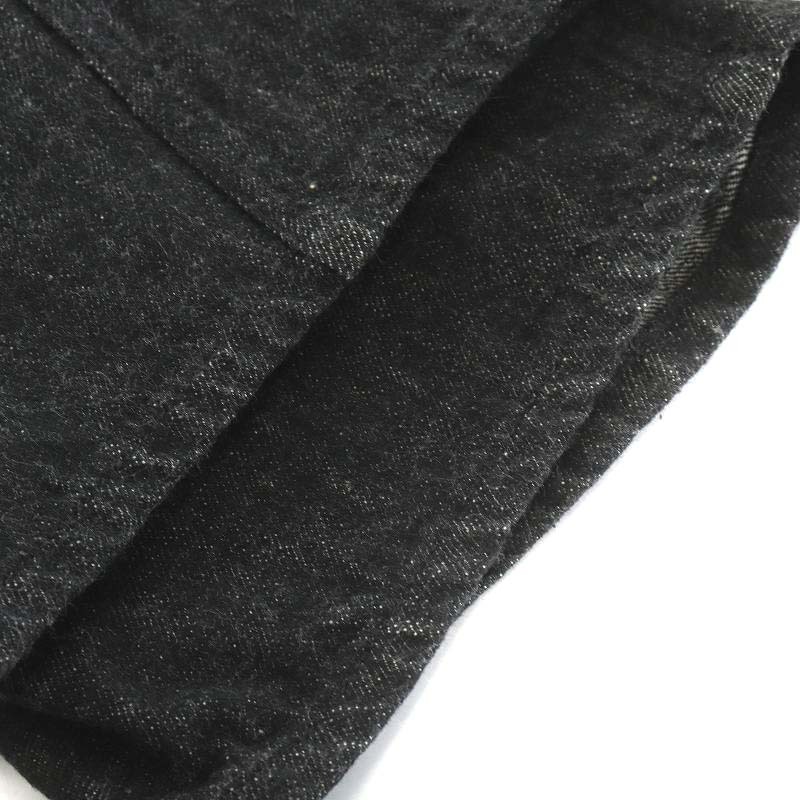 コモリ COMOLI 21AW デニムベルテッドパンツ デニムパンツ ジーンズ ジーパン ベルト付き 2 M 黒 ブラック U03-03011 /AN4 メンズ_画像5