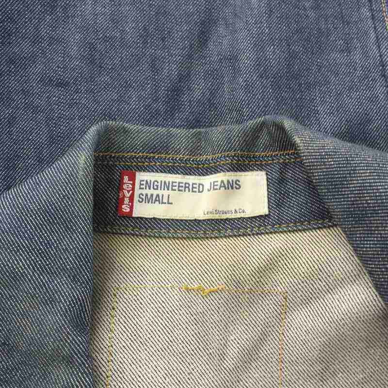 リーバイスエンジニアドジーンズ Levi's Engineered Jeans Gジャン ジージャン デニムジャケット ステンカラー シングル S 青 70100-08_画像7