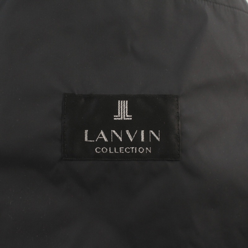 ランバン LANVIN COLLECTION コーチジャケット ナイロンジャケット アウター ミドル丈 54 XL 黒 ブラック /BB メンズ_画像3