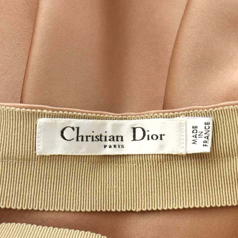 クリスチャンディオール Christian Dior フレアスカート ひざ丈 シルク 絹 F36 S ピンク /AN37 レディース_画像3