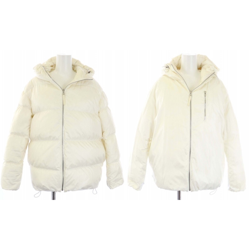  theory FEATHER.WEIGHT.POL REV.PUFFER.J down jacket Short down coat reversible P white white /TK lady's 