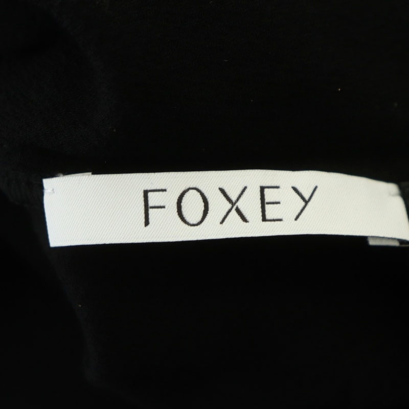 フォクシー FOXEY 39887 Powder Top パウダートップス ニット セーター 長袖 38 黒 ブラック /NR ■OS レディース_画像3