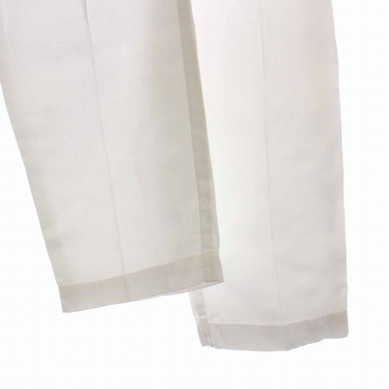 トラディショナルウェザーウェア Traditional Weatherwear TUCKED SLIM PT タック スリムパンツ 薄手 XS 白 ホワイト /YM メンズ_画像5