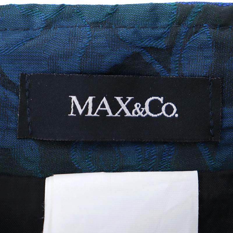 マックス&コー MAX&CO. ジャガード タイトスカート ひざ丈 バックファスナー USA10 XL マルチカラー/YQ ■OS レディース_画像3