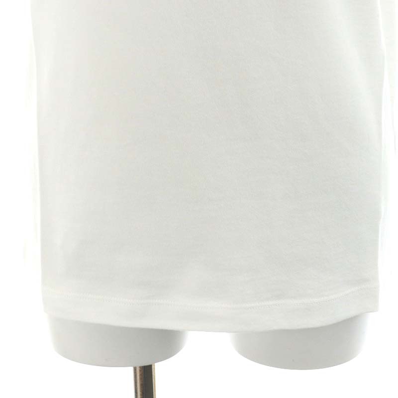 未使用品 ディースクエアード DSQUARED2 Cap Sleeves Cool Tee カットソー ノースリーブ ロゴ シルク 絹 XXS 白_画像6