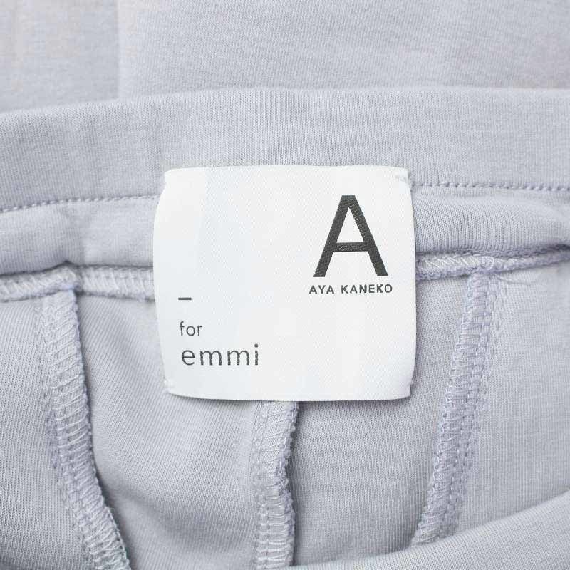 AYA KANEKO EMMI ATELIERayaka cat emi marks lie21AW eco cardboard pants Easy tapered 0 XS light blue /AT2 lady's 