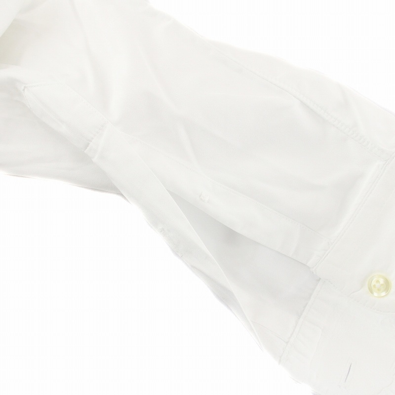 インディジュアライズドシャツ INDIVIDUALIZED SHIRTS USA製 ボタンダウンシャツ 長袖 コットン 綿 15.5 15 /1/2 34 M 白_画像4