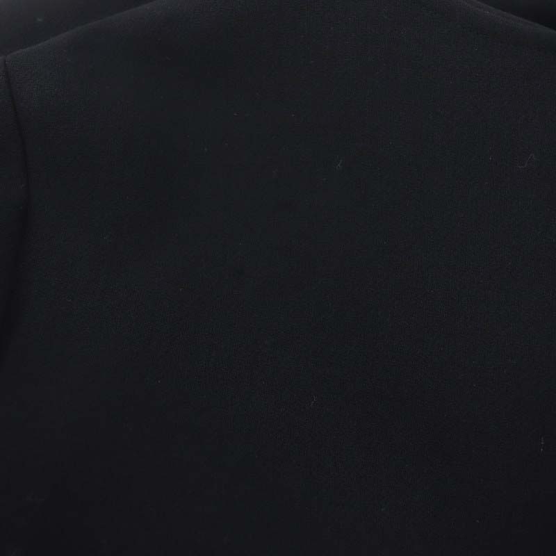 ヨーコチャン YOKO CHAN ロングスリーブ パール スリット ドレス ワンピース ひざ丈 長袖 40 黒 ブラック /MF ■OS レディース_画像7