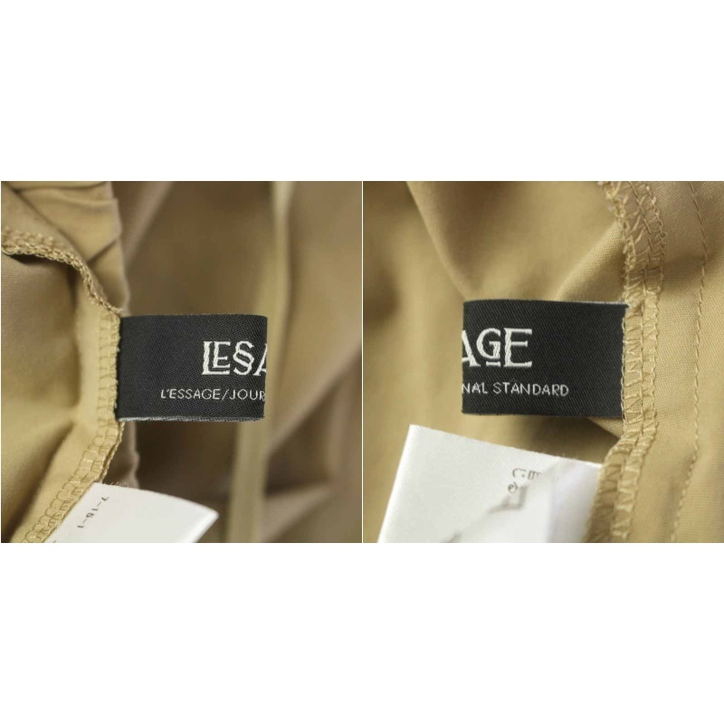 ジャーナルスタンダードレサージュ journal standard L'essage 21SS ワイドパンツ イージー 38 M ベージュ /AT8 レディース_画像9