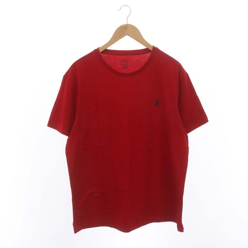 ポロ ラルフローレン POLO RALPH LAUREN ホース刺繍Tシャツ カットソー 半袖 L 赤 レッド /DO ■OS ■SH メンズ_画像1
