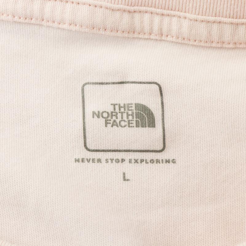 ザノースフェイス THE NORTH FACE Tシャツ カットソー 半袖 ロゴ 刺繍 L ピンク NTW31932A ■GY30 /MQ レディース_画像4