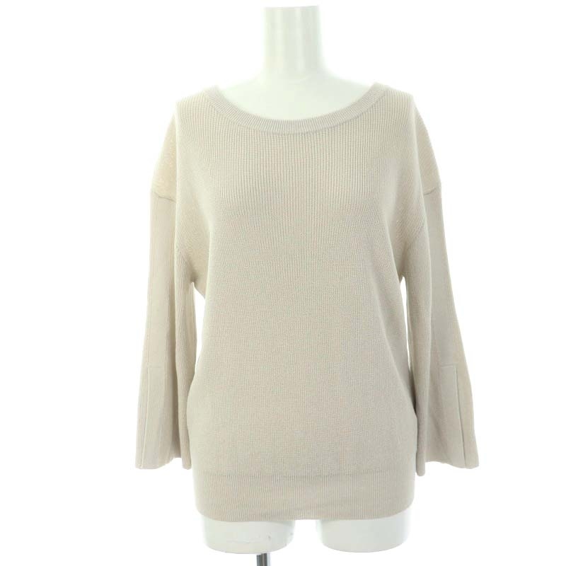  Untitled UNTITLED flair sleeve knitted cut and sewn long sleeve 2 light gray ju/NR #OS lady's 