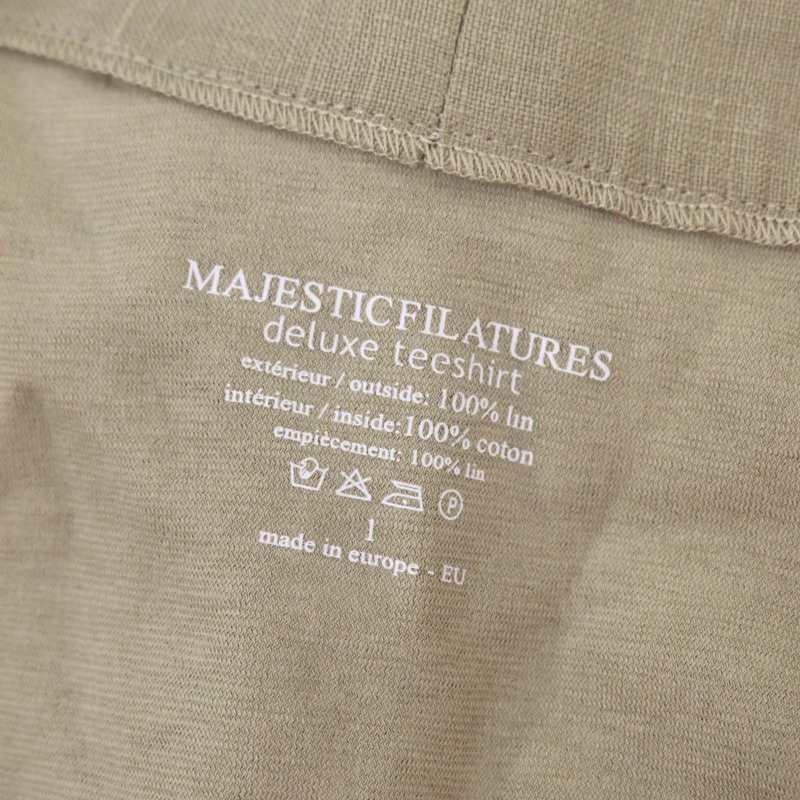 マジェスティックフィラチュール MAJESTIC FILATURES リネンフリンジカーディガン 長袖 1 ベージュ /HS ■OS レディース_画像3