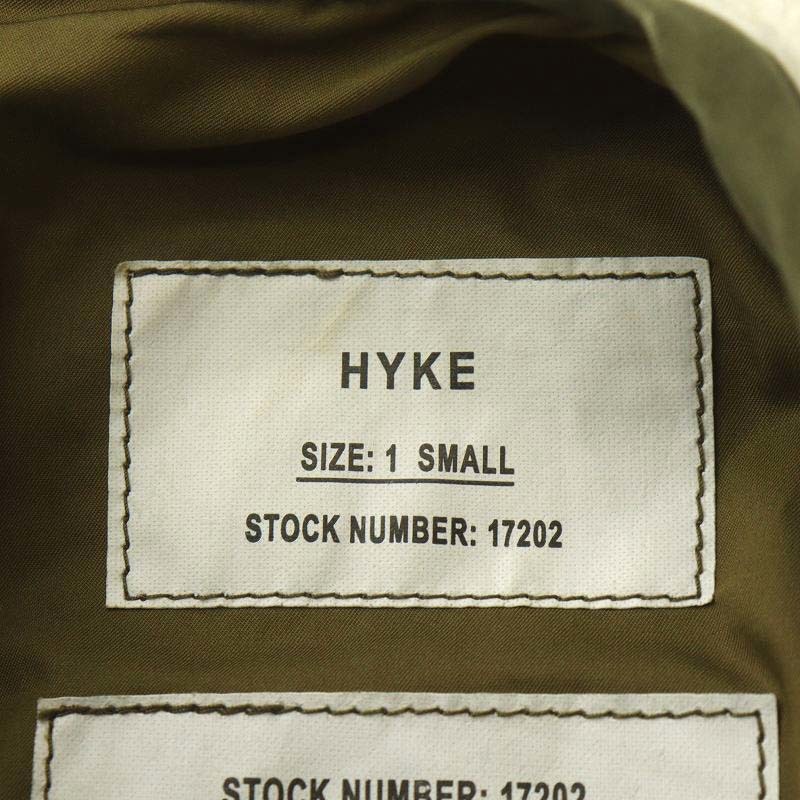 ハイク HYKE 19AW M-51 PILE LINER TOP トレーナー ボア 1 S オフホワイト カーキ 17202 /AN24 レディース_画像4