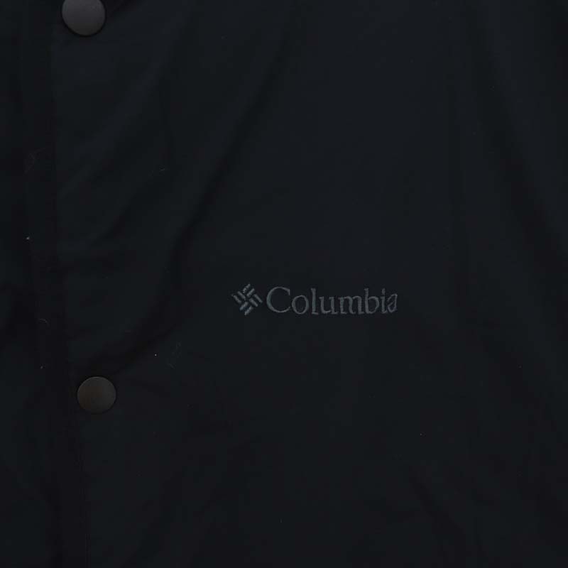コロンビア Columbia ボアリバーシブルジャケット 総裏地 ノーカラー ロゴ刺繍 M 黒 ブラック /DO ■OS メンズ_画像8