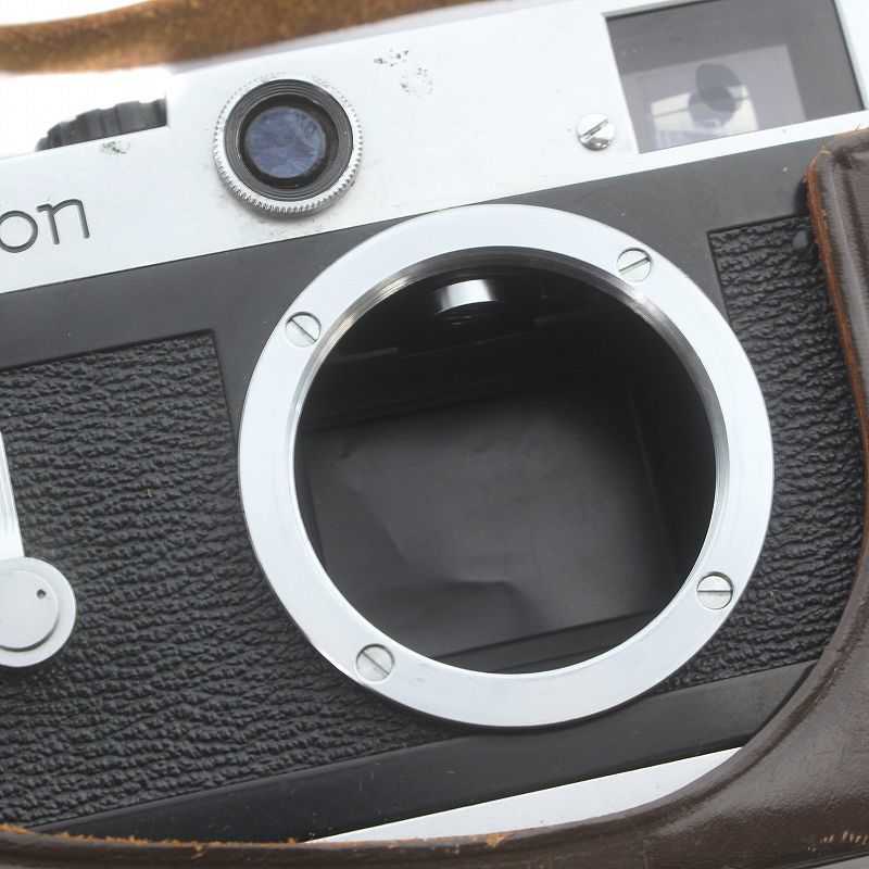 キャノン CANON P型 ポピュレール フィルムカメラ レンジファインダー レンズ 50mm f:1.8 マニュアルフォーカス 革ケース シルバー_画像6