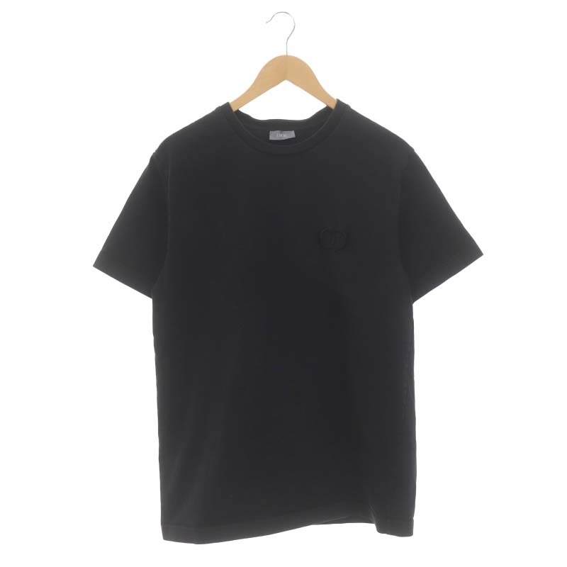 ディオール Dior CDアイコンヘビーオンスTシャツ 半袖 コットン M 黒 ブラック 943J605A0554 /HS ■OS メンズ_画像1