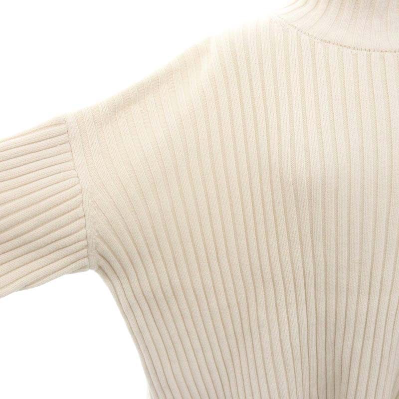 ロンハーマン Ron Herman 23AW Air Cotton Rib Turtle Neck Pullover ニット セーター 長袖 S アイボリー /MI ■OS レディース_画像5