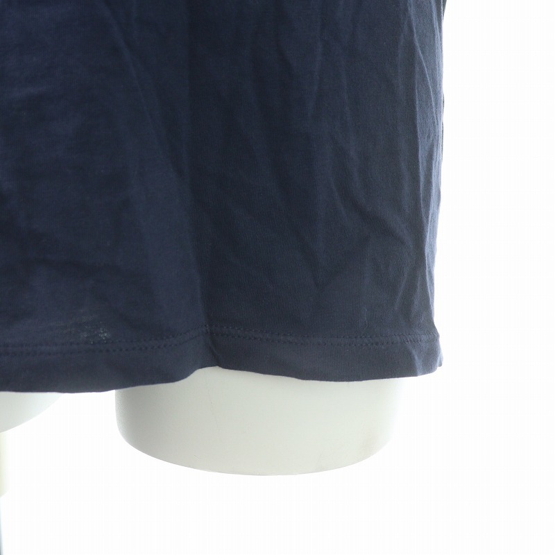 アルマーニ ジーンズ ARMANI JEANS Tシャツ カットソー クルーネック プルオーバー 半袖 ロゴ プリント XS 紺 青 3Y6T35 6JPFZ /SI47_画像6