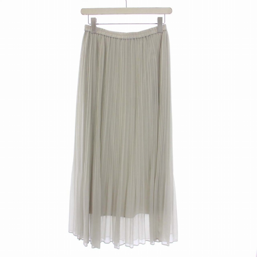  unused goods Iena IENA 20SSsia- pleated skirt long 38 M gray 20060900305010 /BM lady's 