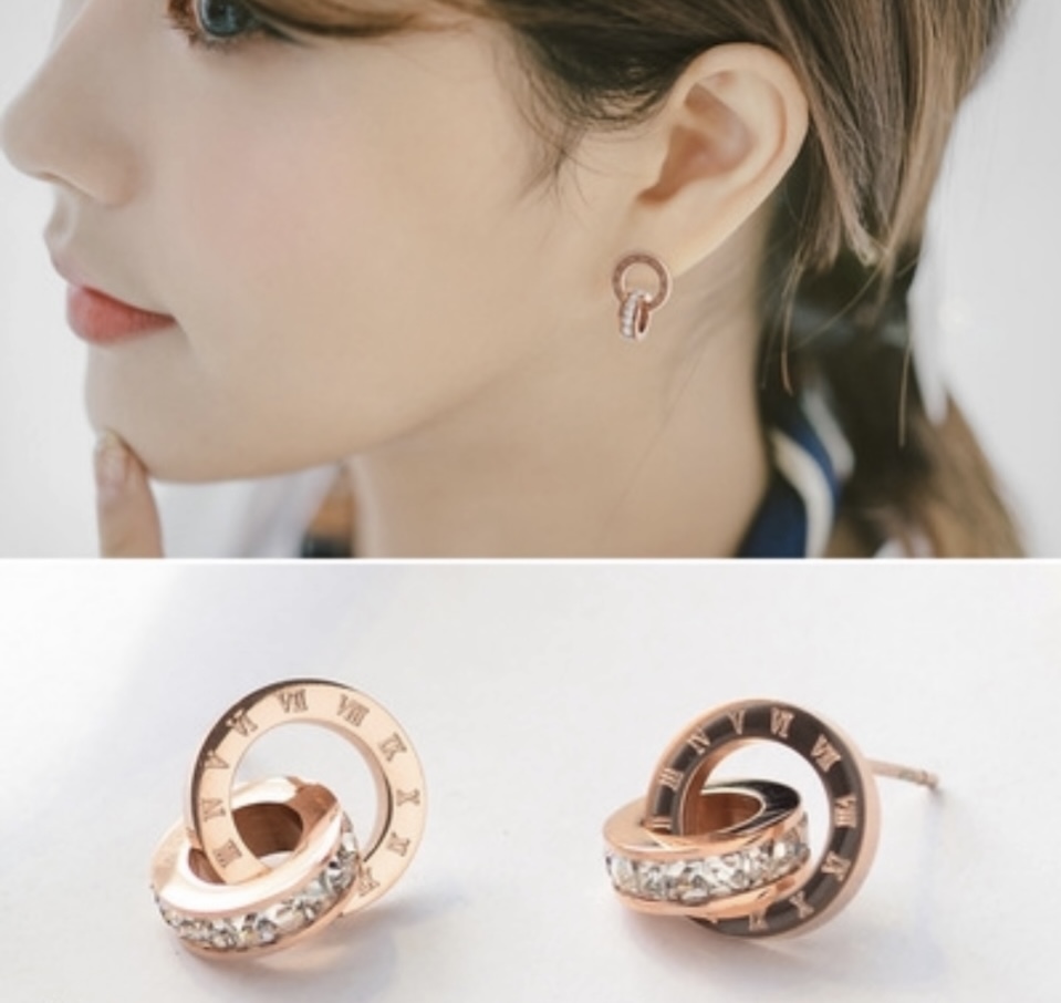 【ピアス】18K ゴールドメッキ 色ピンクゴールドの画像2