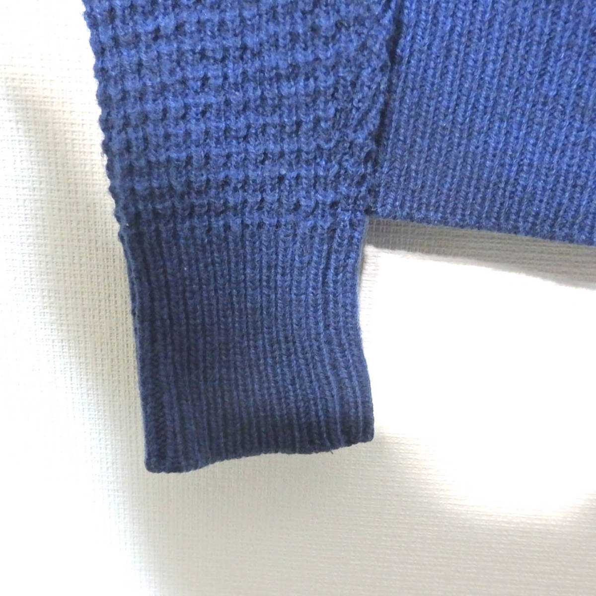【送料無料】無印良品ウールセーター/MUJI　メンズ　紺色_画像3