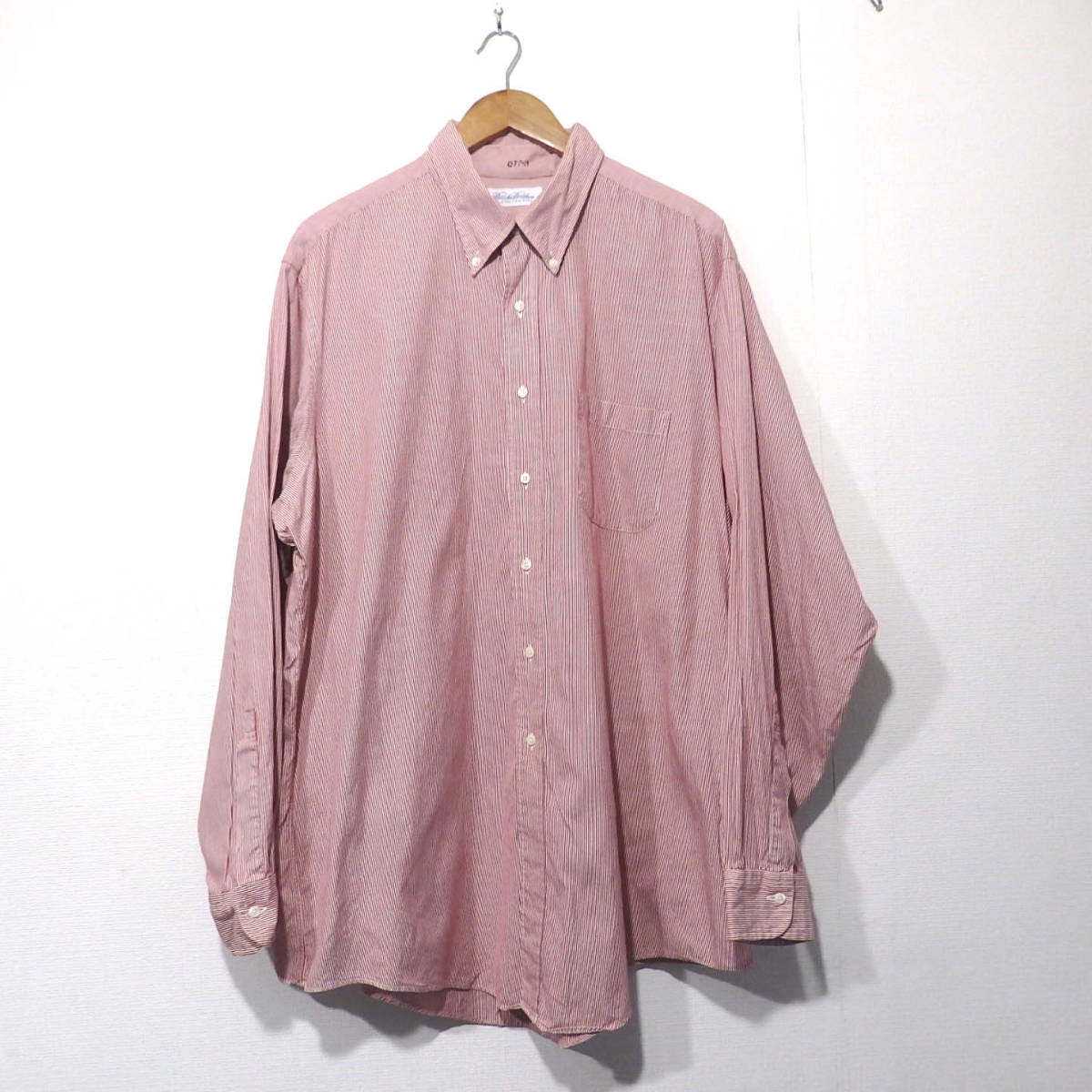 ブルックスブラザーズストライプ柄シャツ/アメリカ製 18-36 ブルックスブラザーズストライプ柄シャツ/アメリカ製 18-36