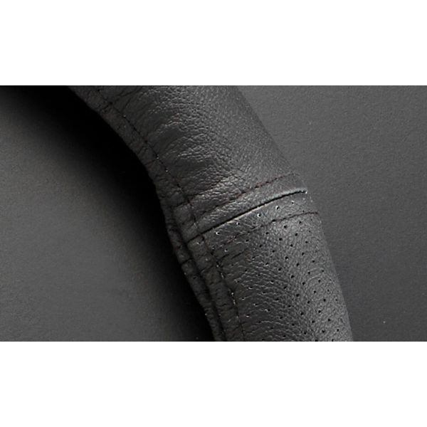  Artina steering wheel cover Prius exclusive use black black stitch 30 Prius / Prius α/ aqua real leather ( original leather ) Artina