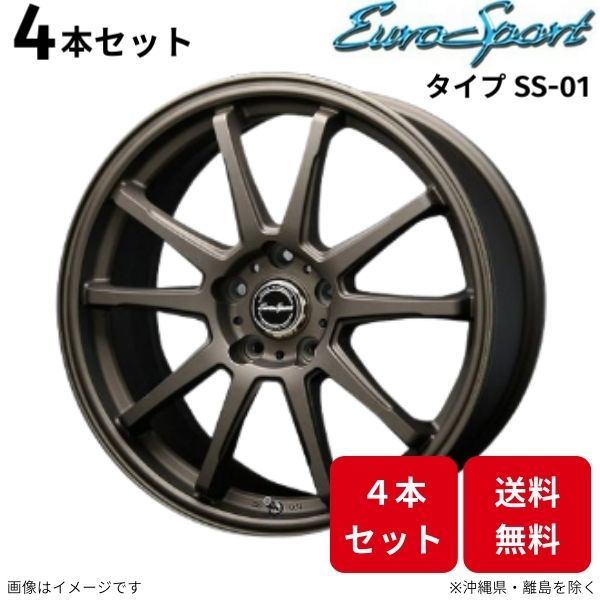 ブレスト ホイール 4本セット ユーロスポーツ タイプSS-01 日産 スカイライン R33 【17×8.0J 5-114 INSET32】_画像1