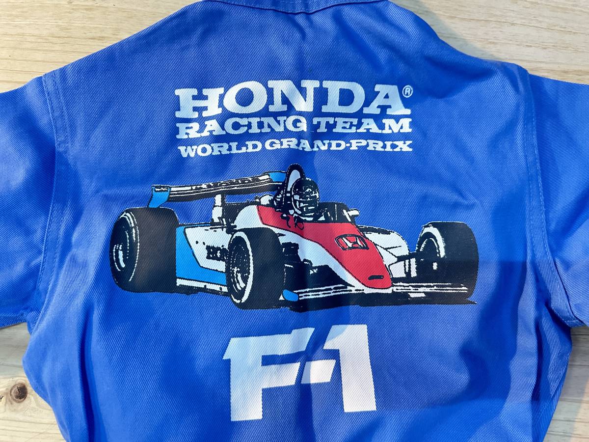 こども用/長袖つなぎ/HONDA F1/サイズ7/日本製/USEDの画像6