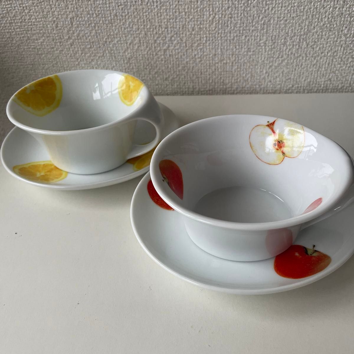 HOYA China ホワイトシャドウ　デザートカップandソーサー ティーカップ 洋食器