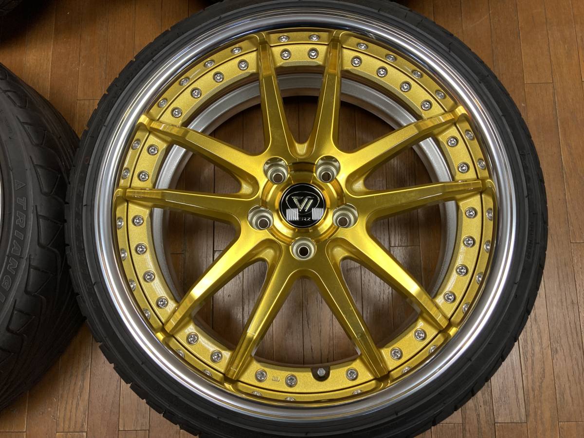 【決算SALE】美品!!KUHL RACING VERZ KCV04 19インチ◆8J+47 5H114.3◆ 215/35R19 2023年製◆ノア ヴォクシー ステップワゴン マツダ3の画像2