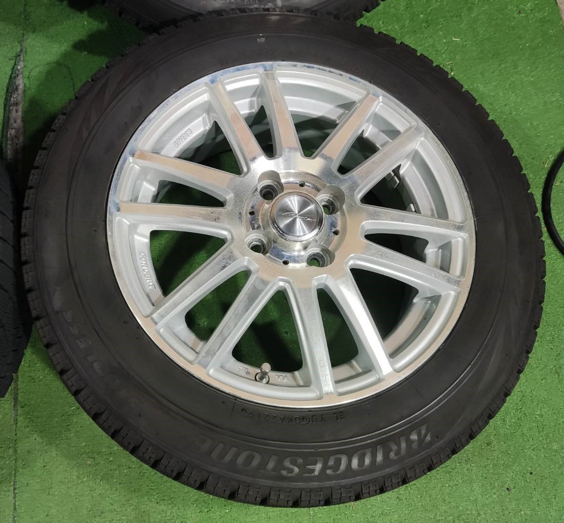 ★スタッドレスタイヤ★ 175/65R15 BRIDGESTONE BLIZZAK VRX【2本/2018年 2本/2019年】(社外アルミ) 15X5.5J ET43 4H/100 4本セット！