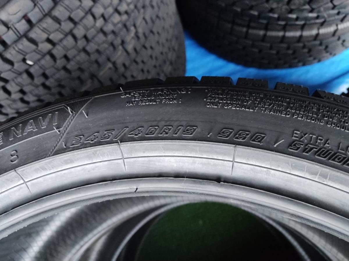 ★未使用！スタッドレスタイヤ★ 245/40R19 x2本 275/35R19 x2本 GOODYEAR ICE NAVI 8【2021年】4本セット！6S-16-E_画像7