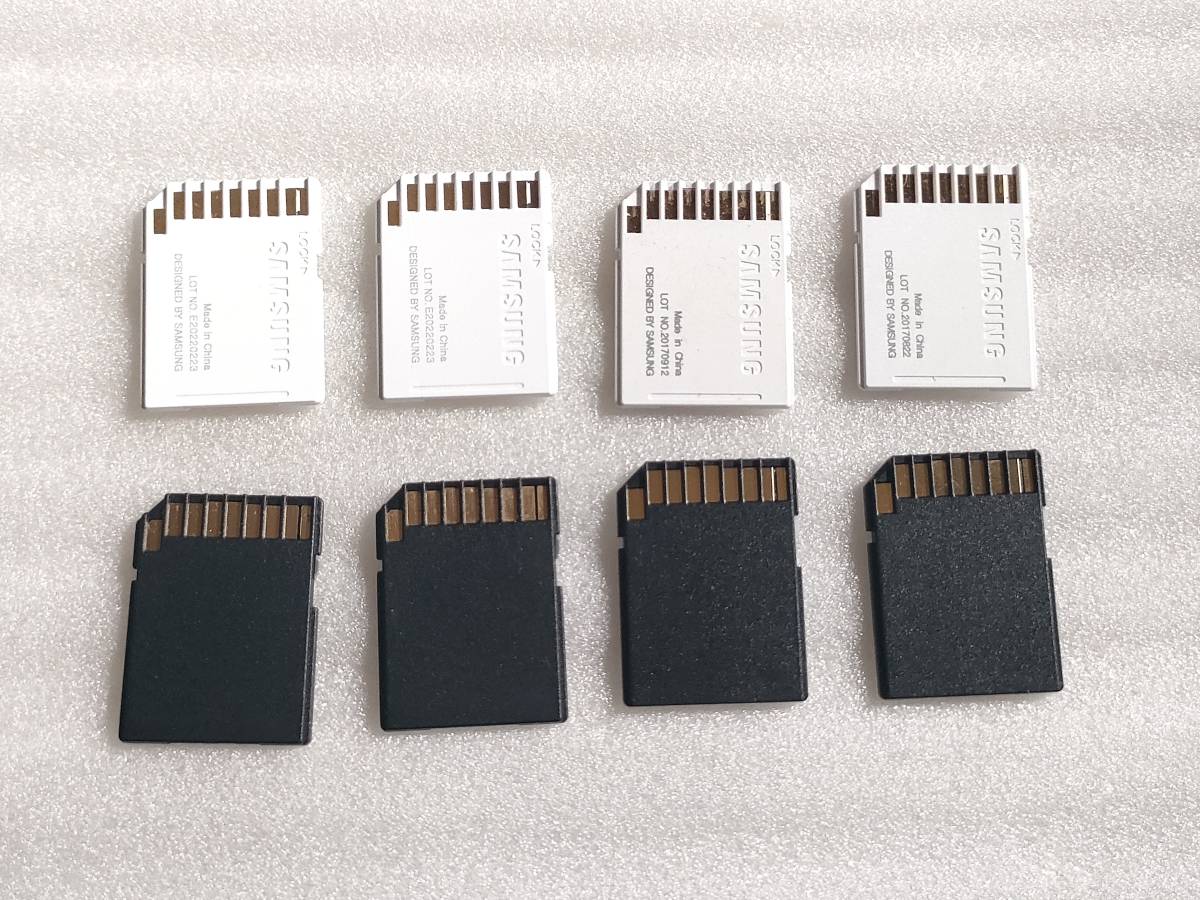 【未使用】SAMSUNG　SONY　ARCANITE　microSDカード- SDカード変換アダプター　8枚セット_画像2