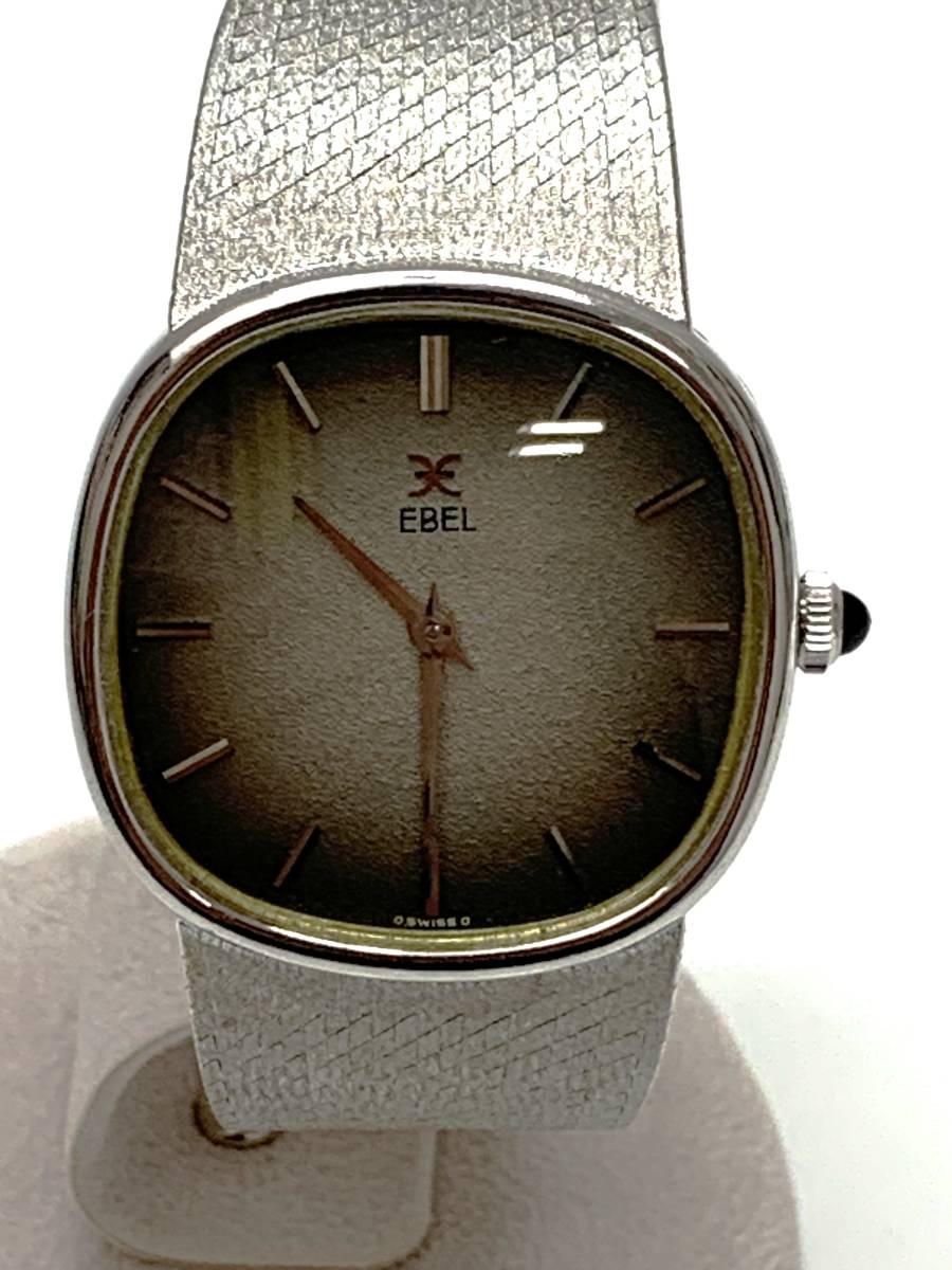 EBEL Ebel K18WG quartz wristwatch men's lady's store receipt possible 