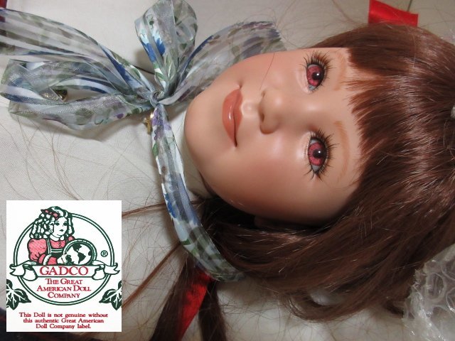 XW503△アンティークドール / THE GREAT AMERICAN DOLL COMPANY 1987 / 可愛い女の子 / 全高76cm / 刻印あり / 箱入り / 超美品_画像1