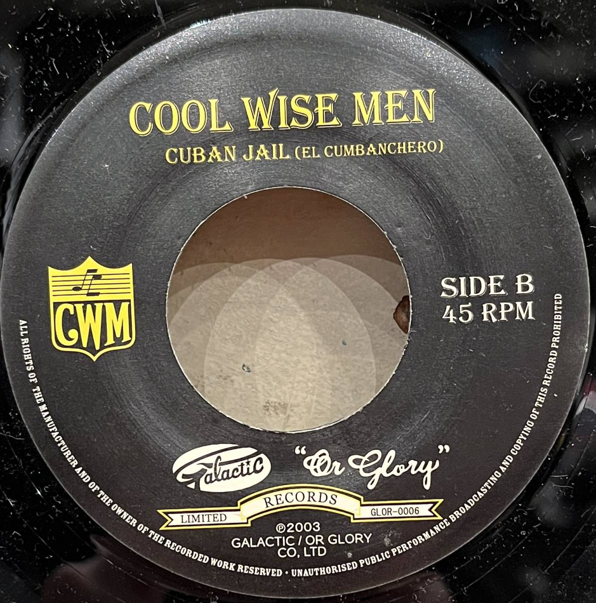 ◇7inch/シングル◇Cool Wise Men / Miss Walker (GLOR-0006) バートハンバート カリビアン・スカ レゲエ El Cumbancheroカヴァー収録の画像2