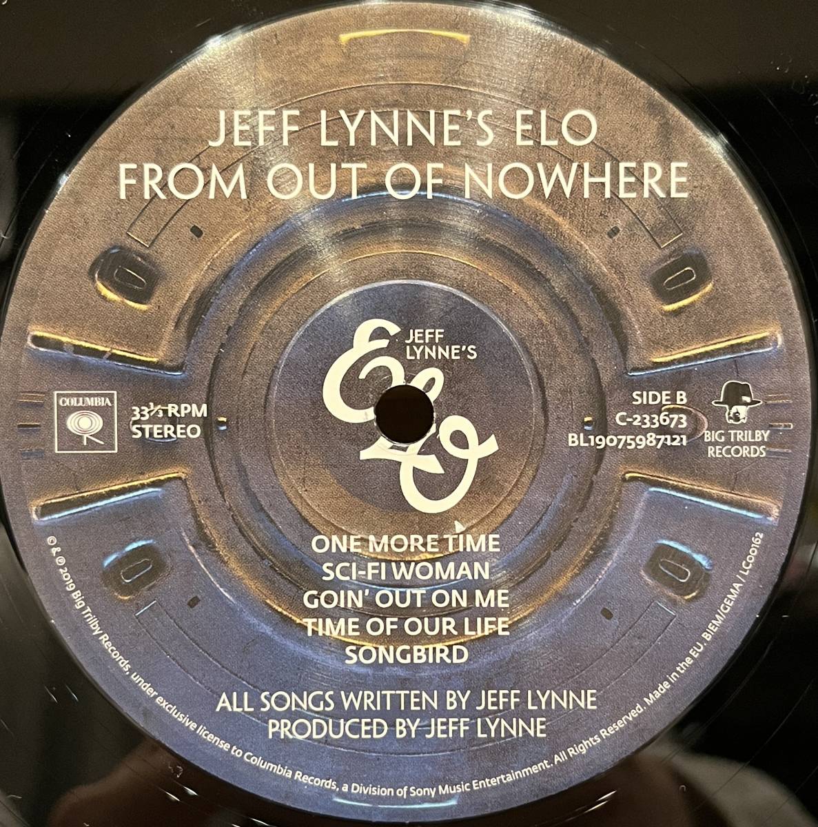 ◇シュリンク付!アナログ盤/LP◇Jeff Lynne's ELO エレクトリック・ライト・オーケストラ / From Out Of Nowhere (19075987121)◇EU盤_画像3