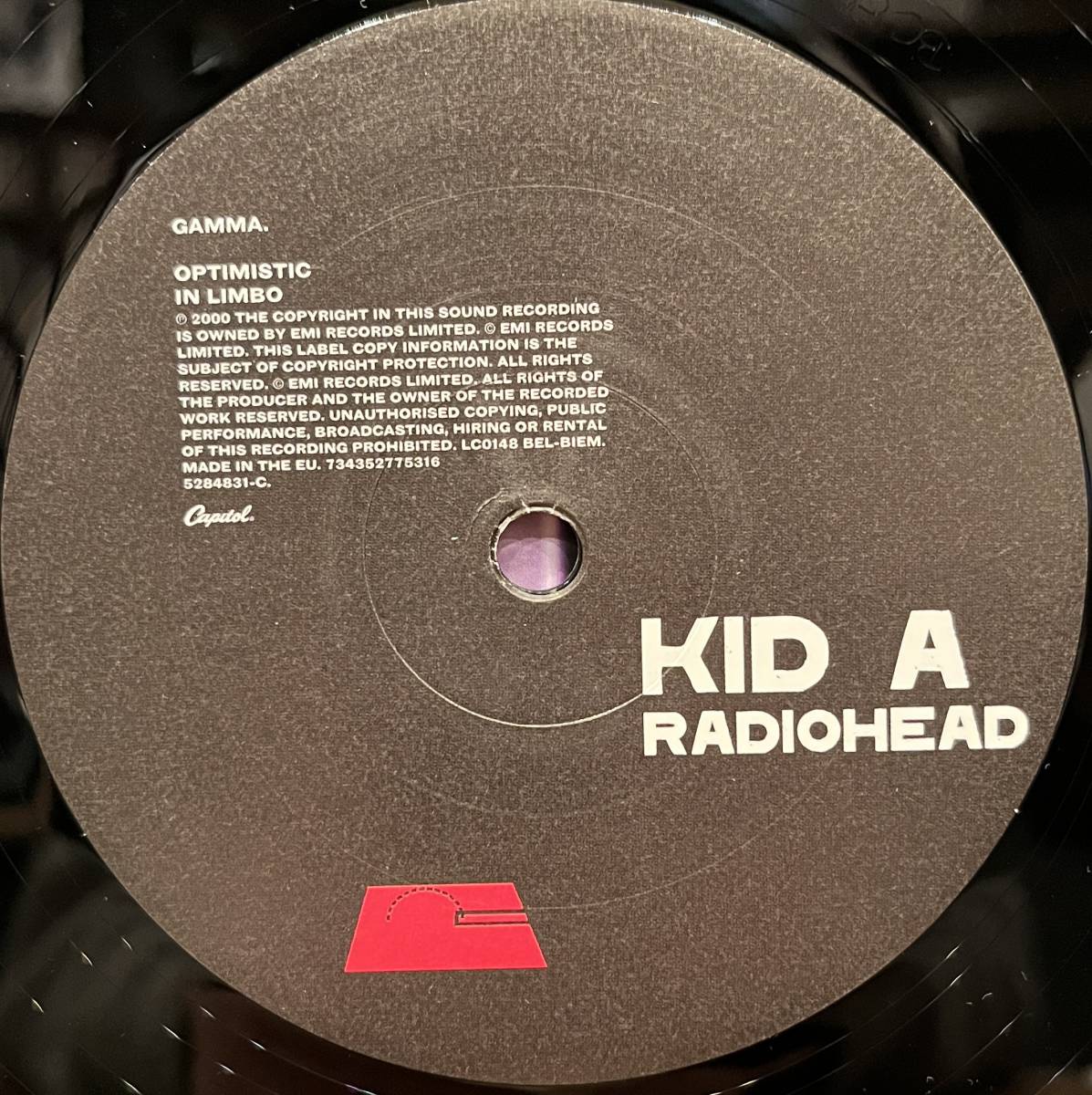 ◇EU盤/2枚組10inch◇Radiohead レディオヘッド / Kid A (734352775316) Aphex Twin/Autechre◇2016年Reissueの画像2