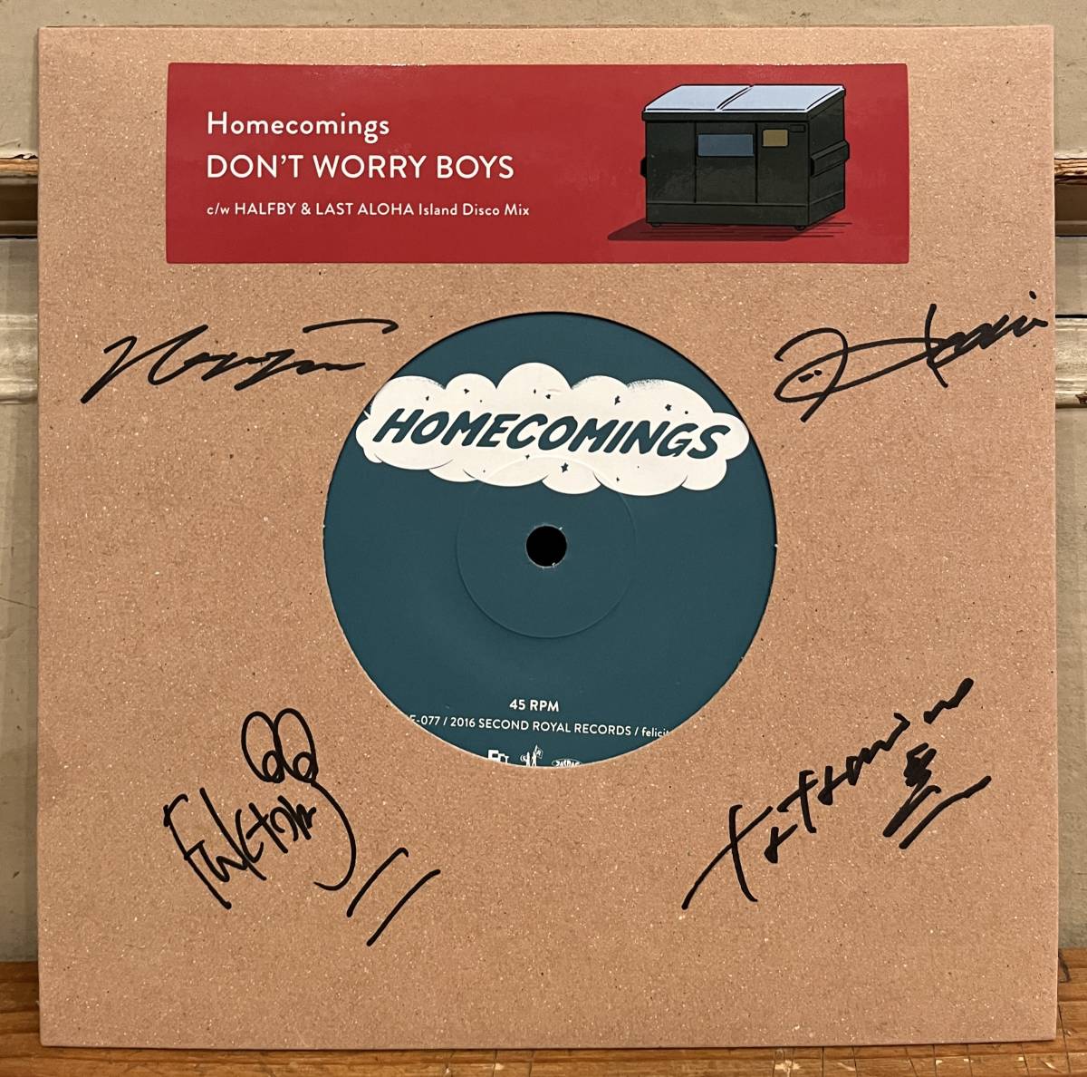 Homecomings サイン入りレコード Yahoo!オークション - 直筆サイン入り 7inch Homecomings