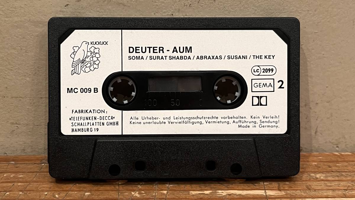 * кассетная лента *Deuter Deuter / Aum (Kuckuck/MC 009) 70\'s german * electronics / New Age название запись 