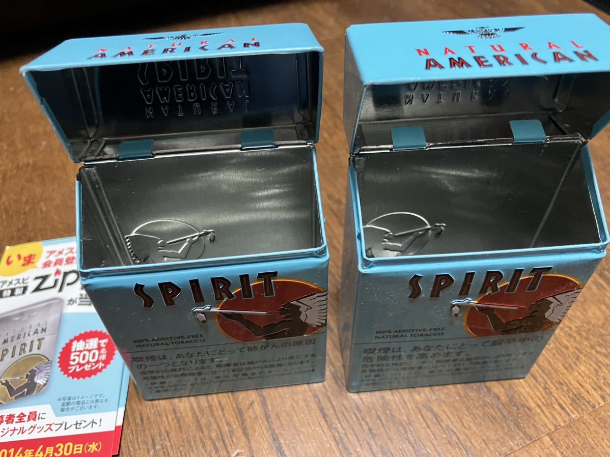 アメリカンスピリット 非売品 アメスピ タバコ缶 缶ケース 2個