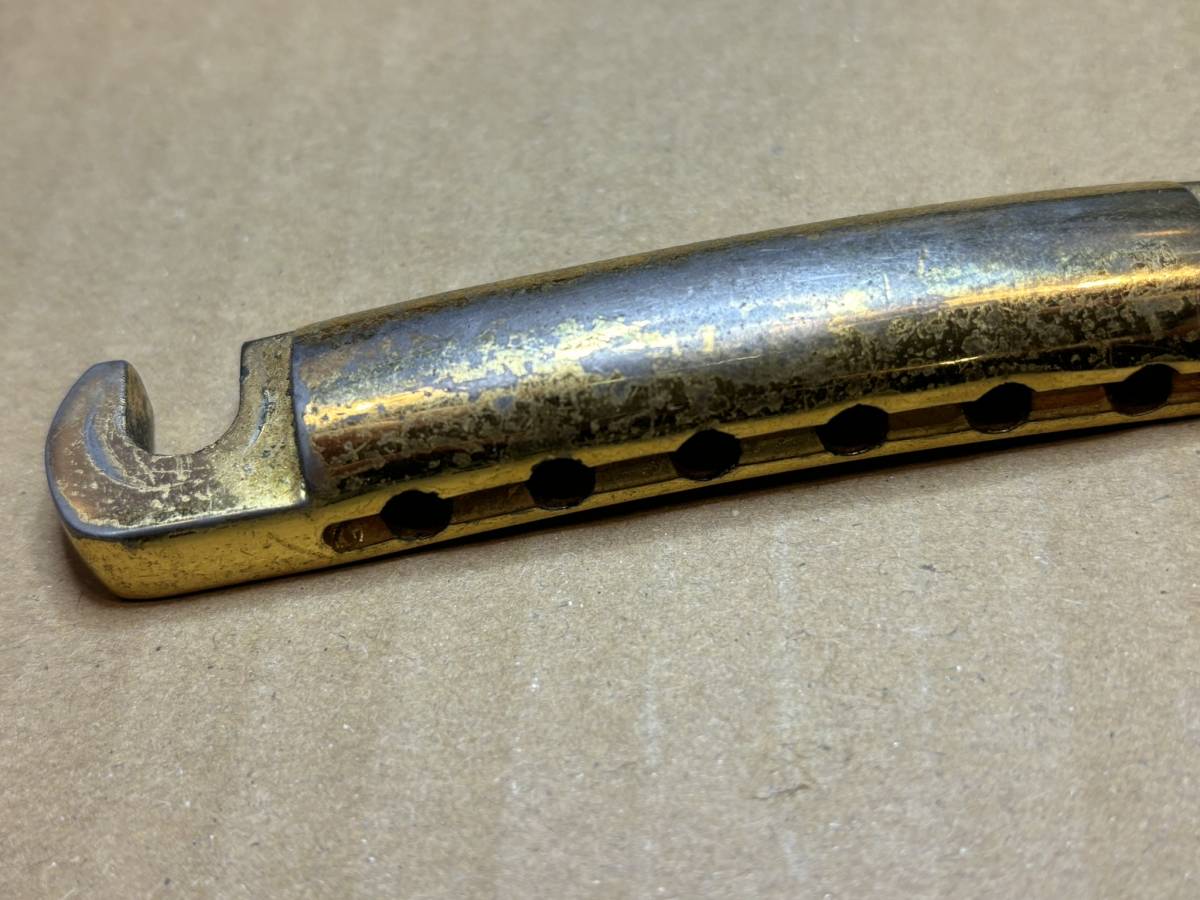 1976年 GIBSON ゴールド Les Paul Stopbar Tailpiece レスポール ストップバーテールピース GOLD ギブソン Vintage ビンテージ 初代_画像9