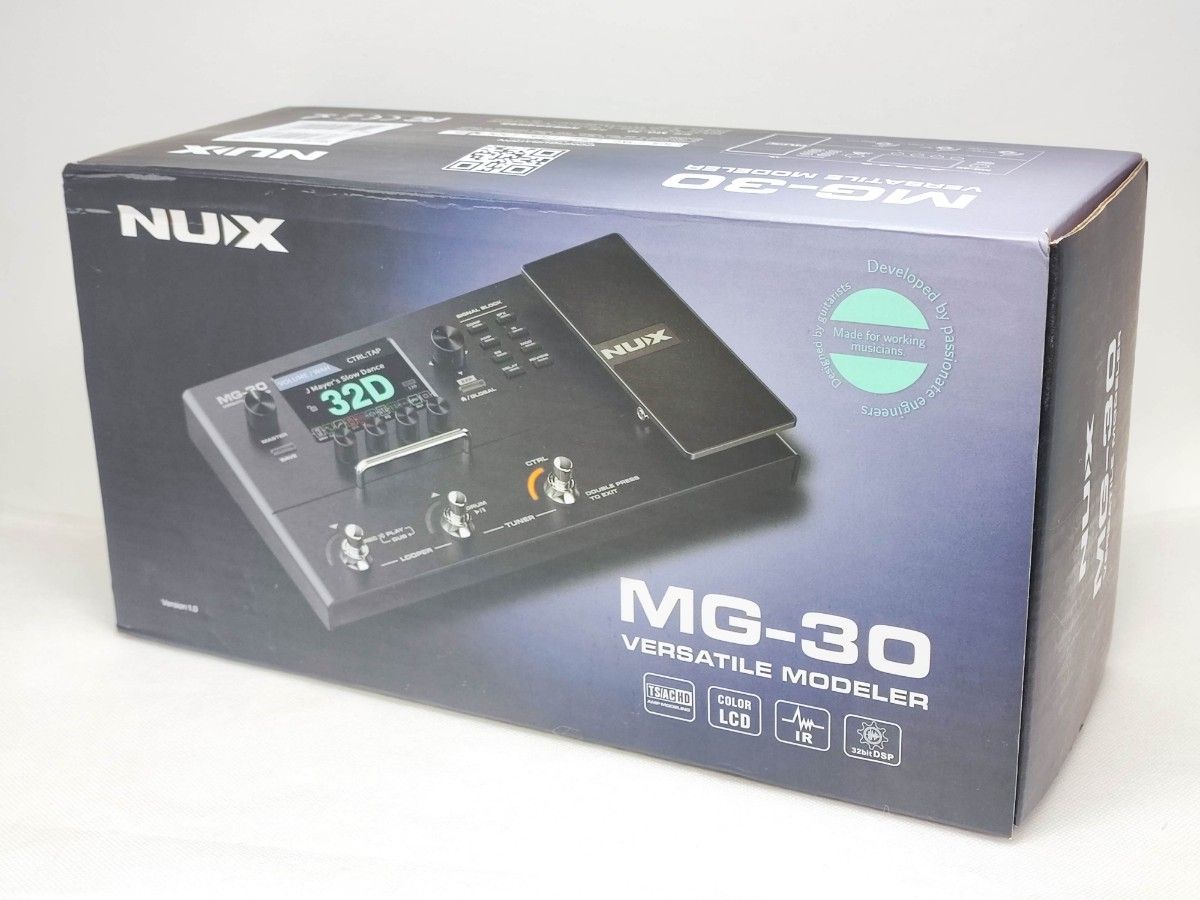 動作確認済】NUX MG-30 フットスイッチ付マルチエフェクター 動作確認済】NUX MG-30 フットスイッチ付マルチエフェクター