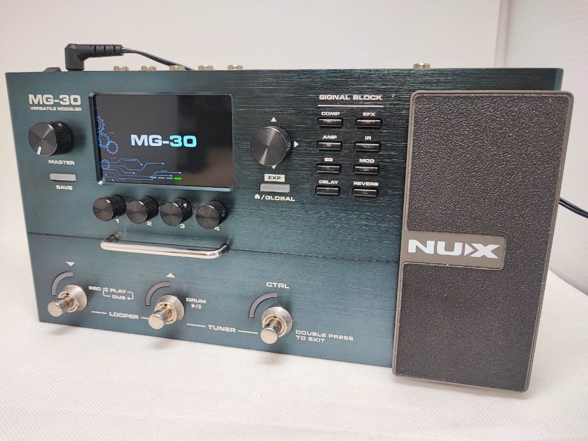 動作確認済】NUX MG-30 フットスイッチ付マルチエフェクター 動作確認済】NUX MG-30 フットスイッチ付マルチエフェクター