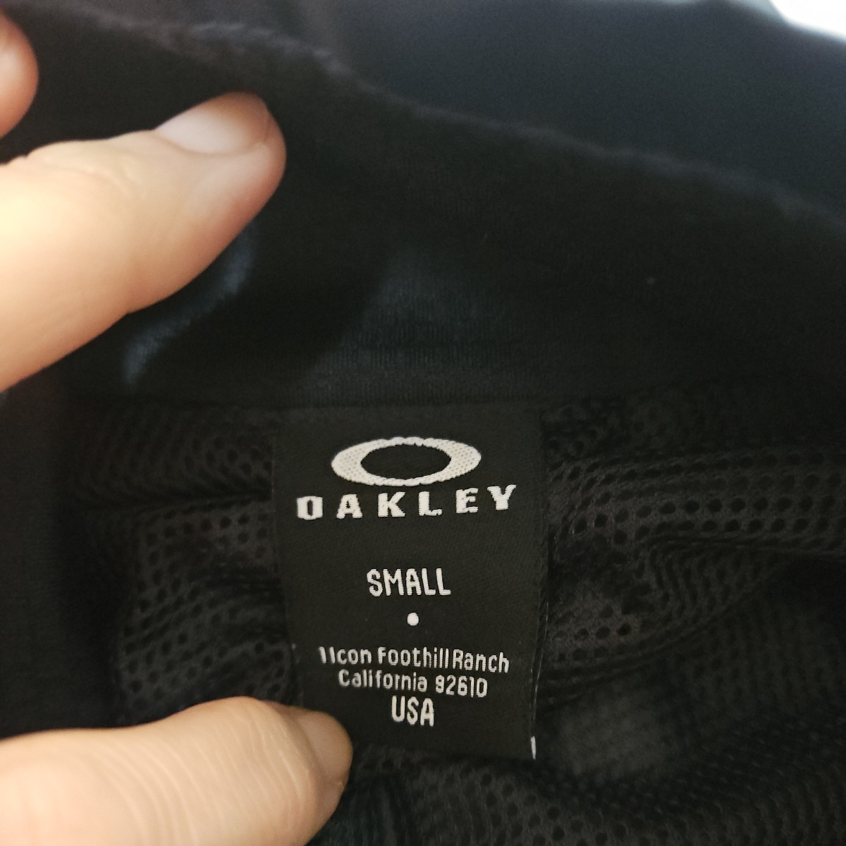 OAKLEY Oacley nylon jacket navy green black mesh lining S