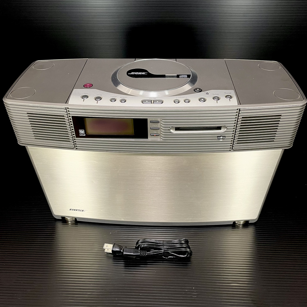 【動作確認済/極美品】BOSE ボーズ VIA CD MD ラジカセ システム Cassette Acoustic Wave Music System スピーカー一体型 AW-1D AWM兄弟機_画像8